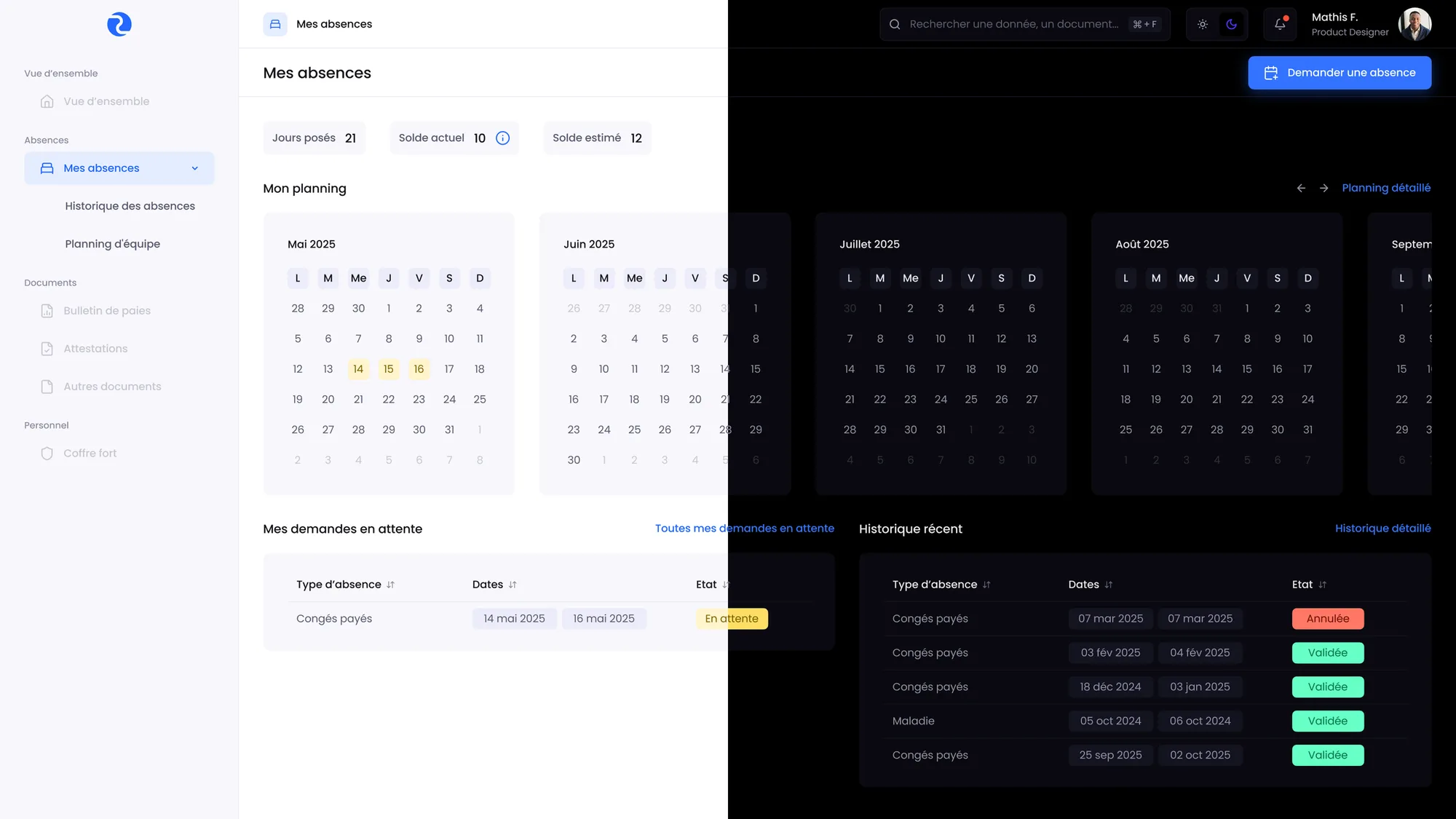 ORA - Dark Mode